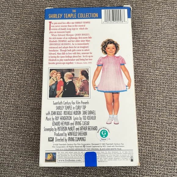 Shirley Temple Curly Top Movie VHS Musical 1935 Remake 20th Century Fox - Picture 2 of 4